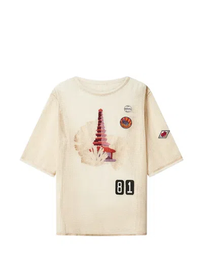 Isabel Marant Nisrine Crew-neck T-shirt In Neutral