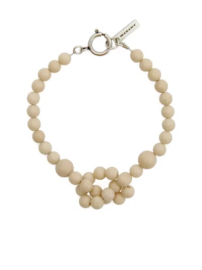Isabel Marant Noah Beaded-embellishment Bracelet In Neutral