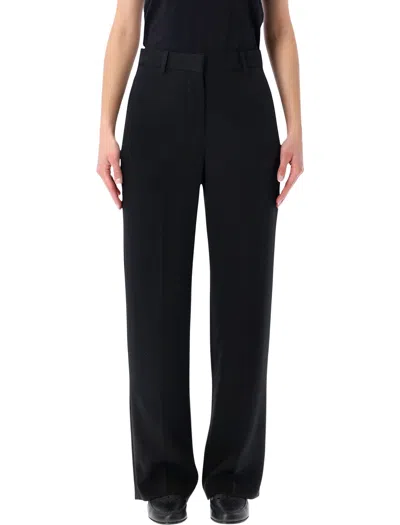 Isabel Marant Tailored Silk Blend Tapered Pleat Pants In Black