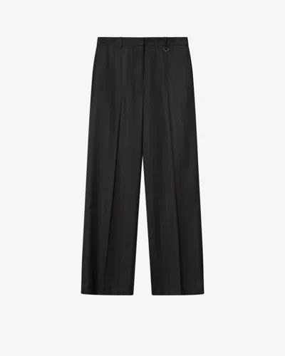 Isabel Marant Noanda Fluid Crepe Trousers In Black