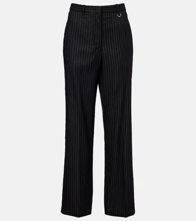 ISABEL MARANT NOANDA PINSTRIPED WOOL-BLEND STRAIGHT PANTS