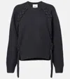 Isabel Marant Noelia Braided Wool Sweater In Grey