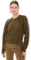 Isabel Marant Noelia Crewneck Sweater In Bronze