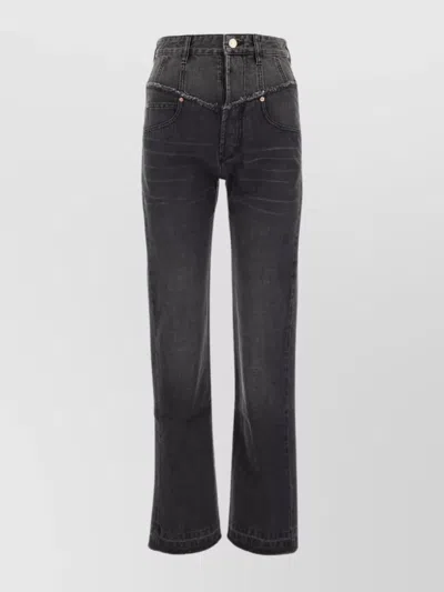 ISABEL MARANT NOEMIE FLARED DENIM TROUSERS