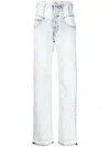 Isabel Marant Blue Noemie Denim Pants In Blue