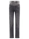 Isabel Marant Black Noemie Straight-leg Jeans In Black
