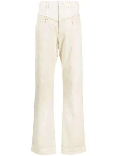 Isabel Marant Noemie Straight-leg Jeans In Neutral