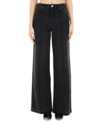 Isabel Marant Noldy Jeans In Black