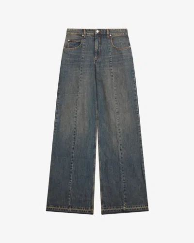 Isabel Marant Noldy Pants In Dark Blue