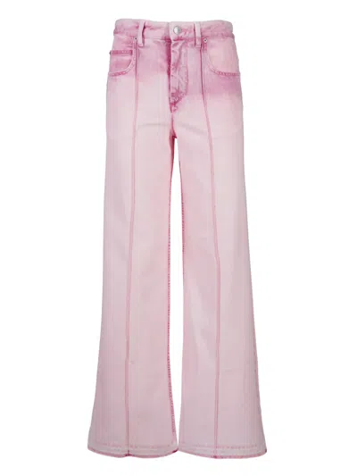 Isabel Marant Noldy Trousers In Pink & Purple