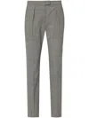 Isabel Marant Houndstooth Cigarette Trousers In Black