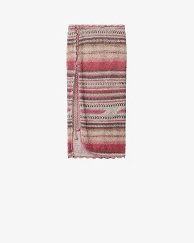 Isabel Marant Noryane Crocheted Cotton-blend Midi Skirt In Multi