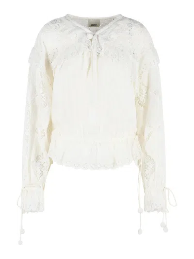 Isabel Marant Nowana White Cotton Blouse