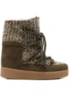 Isabel Marant Nowla Snow Boots In Green