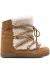 Isabel Marant Shearling And Suede Snow Boots In Brown