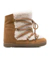 Isabel Marant Shearling And Suede Snow Boots In Brown