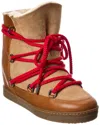 Isabel Marant Nowles Suede & Leather Snow Boot In Brown