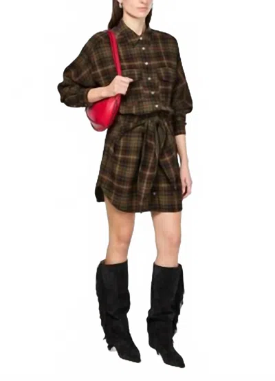 Isabel Marant Nueva Dress In Khaki Brown