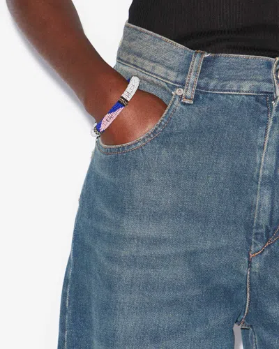 Isabel Marant Nuna Bracelet In White And Silver