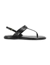 Isabel Marant Round Head Flat-soled Sandals In Black