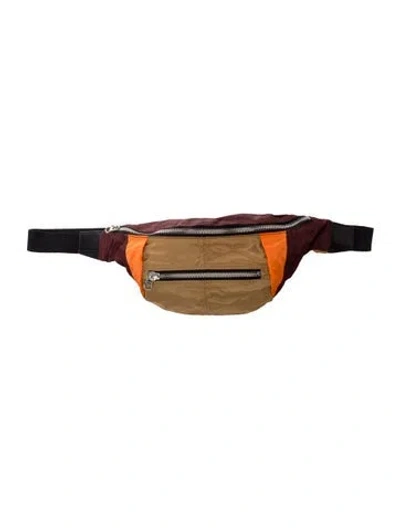 Pre-owned Isabel Marant Nylon Belt Bag In Burgundy