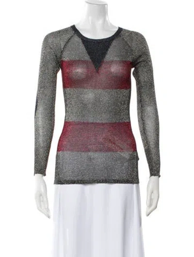 Pre-owned Isabel Marant Nylon Striped Top In Blue