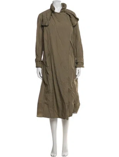 Pre-owned Isabel Marant Nylon Trench Coat In Green