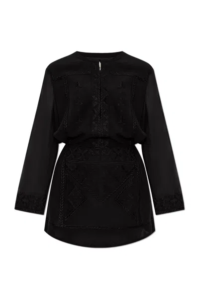 Isabel Marant Oaria Mini Dress In Black