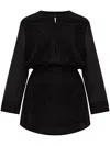 Isabel Marant Long-sleeved Dress In Black