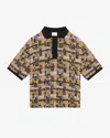 Isabel Marant Dorian Polo Shirt In Lilac-yellow