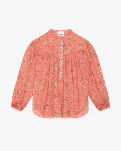 Isabel Marant Kiledia Printed Cotton And Silk-blend Crepe Blouse In Multi