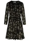 Isabel Marant Octavi Mini Dress In Black/ecru