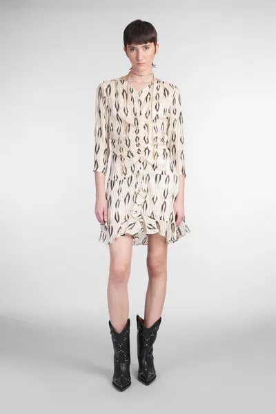 ISABEL MARANT OCTAVIA IN BEIGE SILK