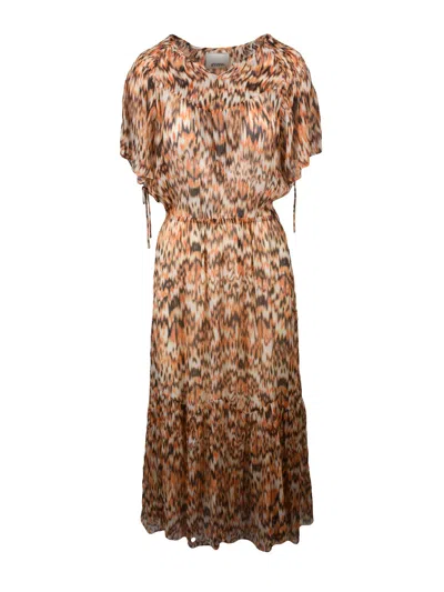 Isabel Marant Odelia Dress - Orange In Brown