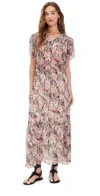 Isabel Marant Odelia Maxi Dress Pink In Pink