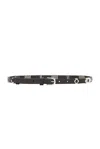 Isabel Marant Odena Belt In Black & Silver