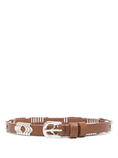 Isabel Marant Odena Belt In Braun