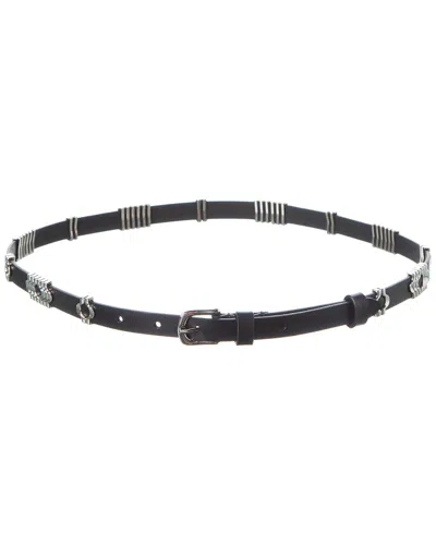Isabel Marant Odena Leather Belt In Black