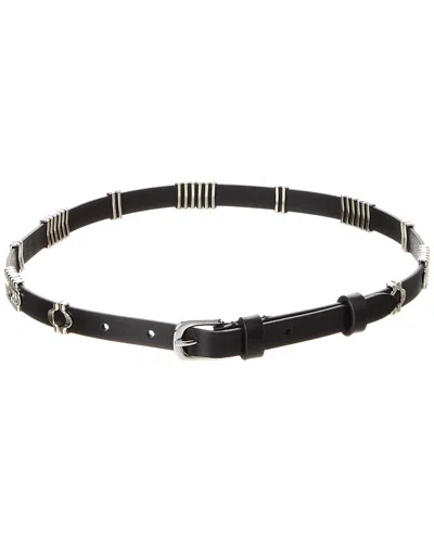 Isabel Marant Odena Leather Belt In Black