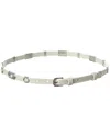Isabel Marant Odena Leather Belt In White