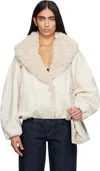 Isabel Marant Off White Charone Denim Jacket In Neutral