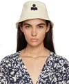 Isabel Marant Off-white Haley Bucket Hat In Ecbk Ecru/black