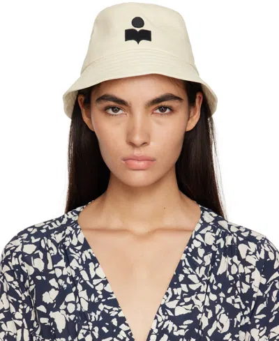 Isabel Marant Off-white Haley Bucket Hat In Ecbk Ecru/black