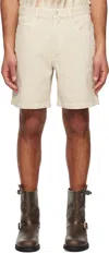 Isabel Marant Off-white Jeffry Shorts In 23ec