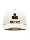 Isabel Marant Off White Logo Baseball Hat In Off White