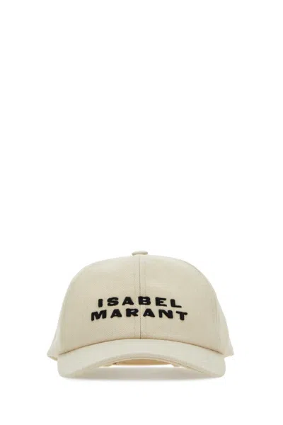 Isabel Marant Sand Cotton Tyron Baseball Cap In Brown