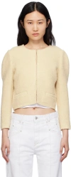 Isabel Marant Pully Wool-blend Tweed Jacket In 23ec Ecru