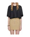 Isabel Marant Ogalice Embroidered Detail Blouse In Nude