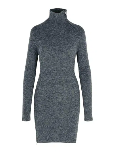 Isabel Marant Ohara Dark Grey Baby Alpaca Blend Dress