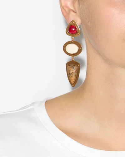 Isabel Marant Dees Earrings In Natural-light Brass